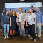 Der neue Landesvorstand: Hintere Reihe: Lars Düerkop, Patrick Berner, Marc Zietan, Verena Reiter (stellvertretende Vorsitzende und Schatzmeisterin), Dirk Röder, Jürgen Heidenreich, Vordere Reihe: Maja Tölke, Susanne Niemann (Vorsitzende), Dr. Anna Limbach (Vorsitzende), Lux van der Zee. © ADFC