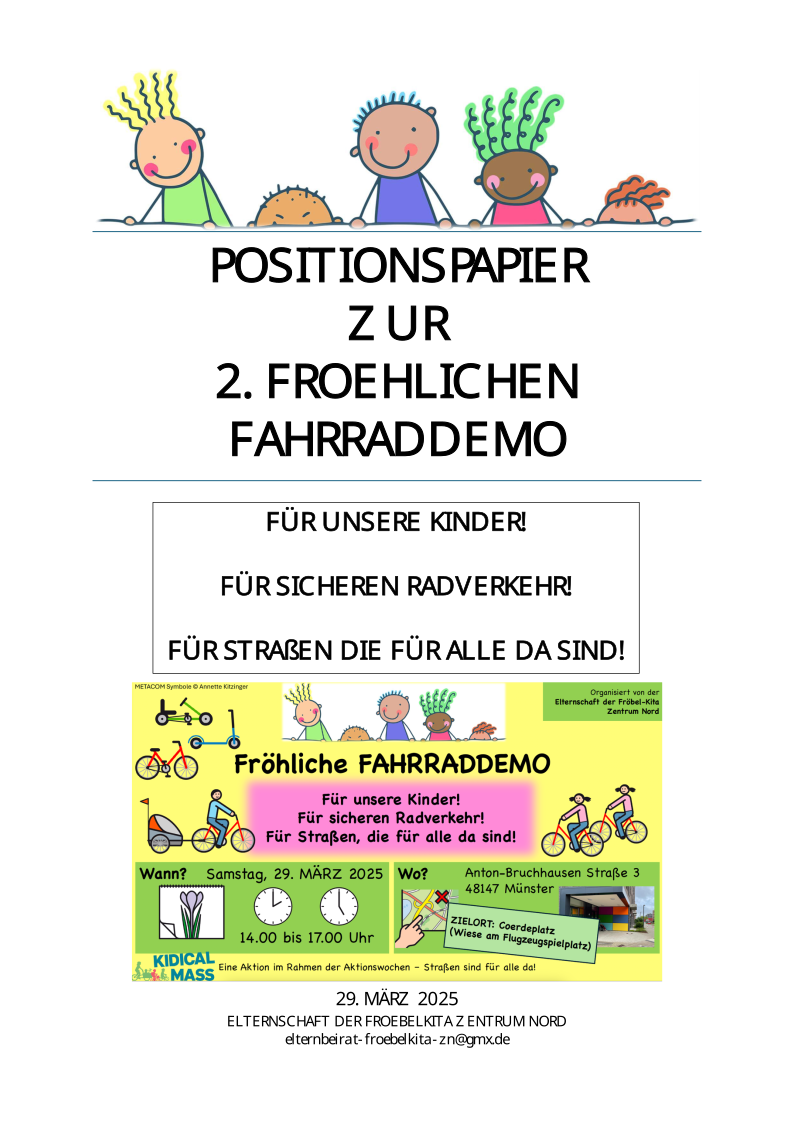 Zweite „Fröhliche Fahrraddemo“