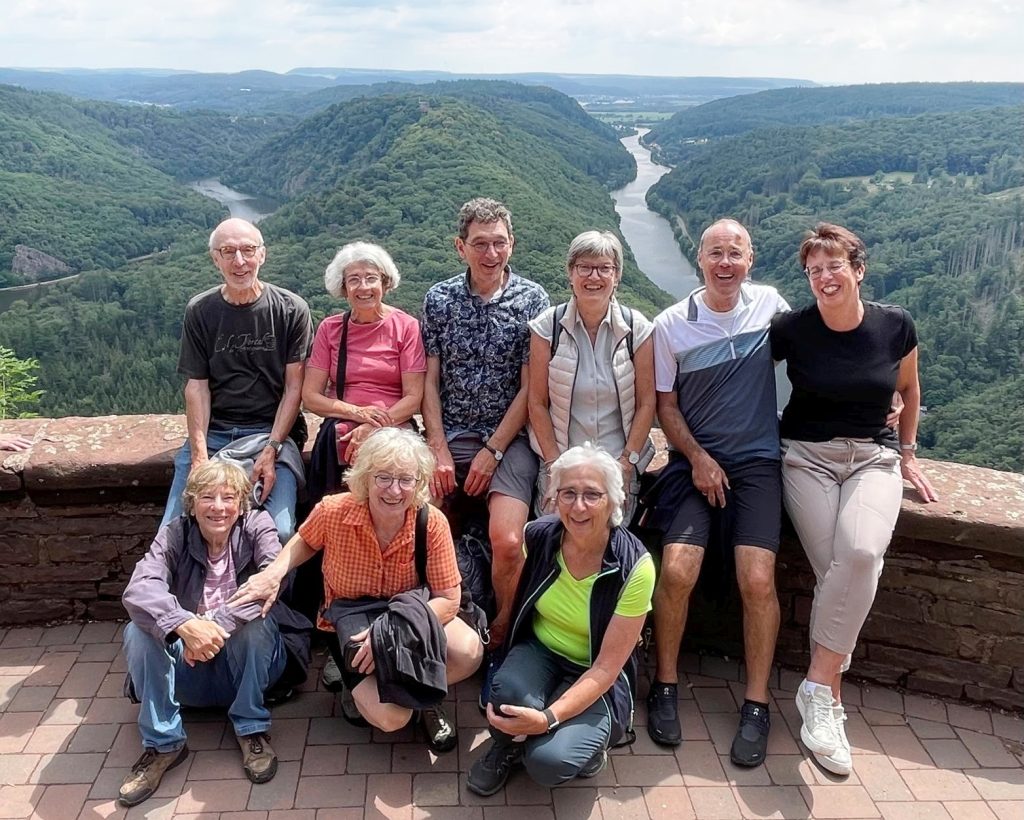 Traumhafter Ausblick hoch über der Saarschleife ©Elisabeth Gooßens