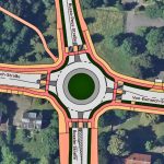 optimierter Kreisverkehr, Variante 1, die der ADFC in seiner Stellungnahme empfiehlt ©Verkehrsuntersuchung Brilon Bondzio Weiser